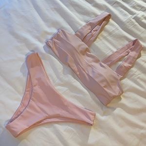 Light Pink Zaful Bikini Size S